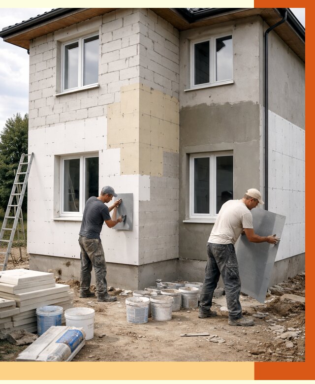 Утепление дома из газобетона в Салавате от 4481 руб./м² — заказать у ТепломастерСлв