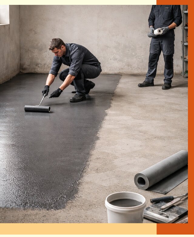 Гидроизоляция гаражного пола в Салавате от 3734 руб./м² — ТепломастерСлв профессионально